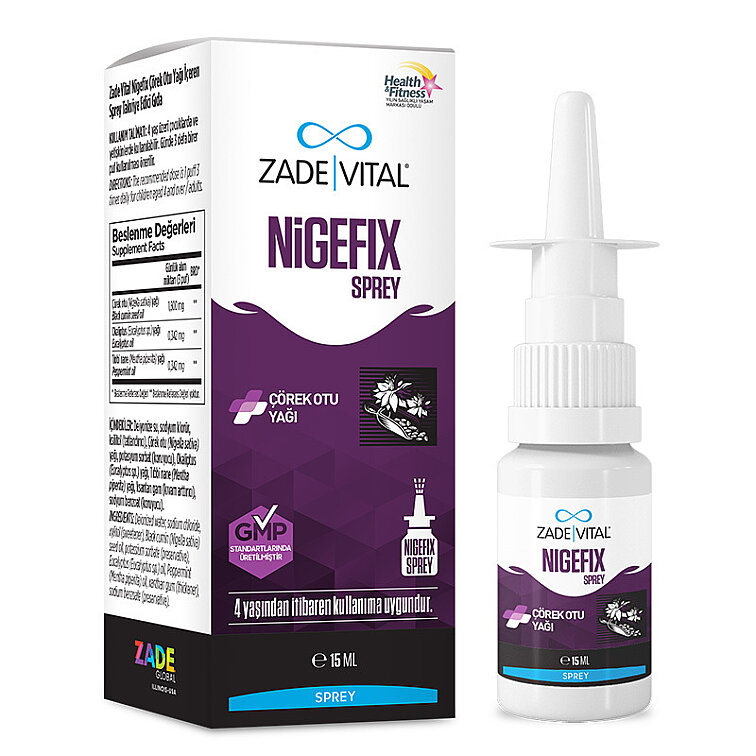 Zade Vital Nigefix Nazal Sprey 15 ml - 1
