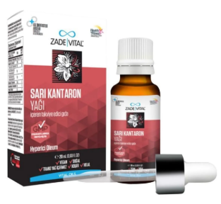 Zade Vital Sarı Kantaron Yağı 20 ml - Zade Vital
